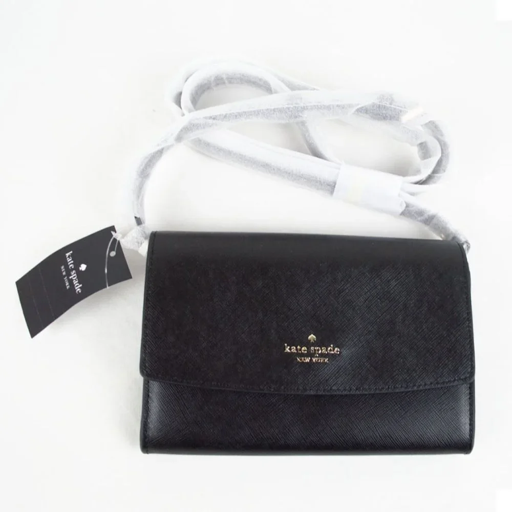 Kate Spade Black Perry Wallet on String